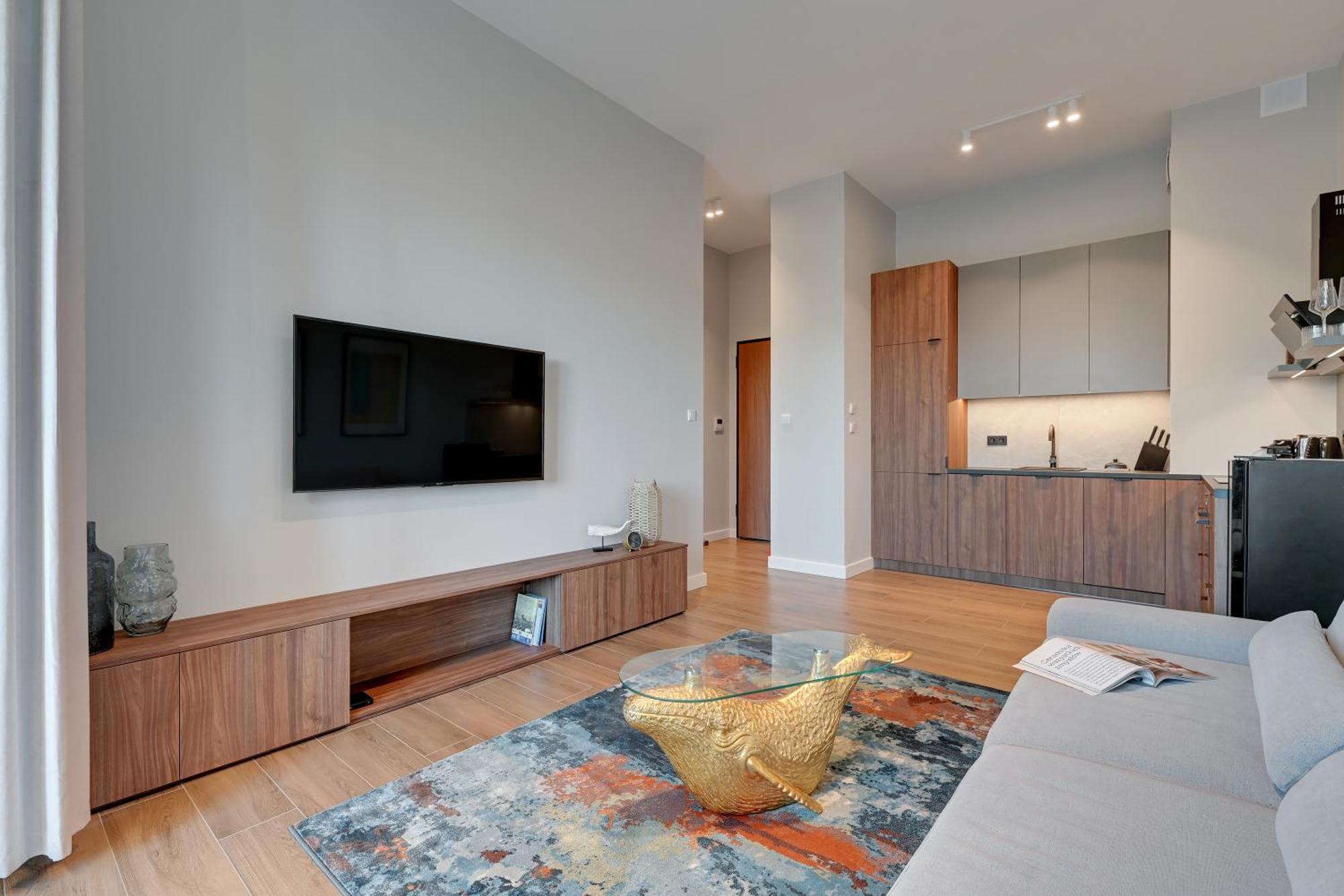 Nadmotlawie Estate Gym, Sauna & Parking By Downtown Apartments 그단스크 객실 사진